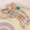 Personalized Wooden Elephant Pacifier Holder